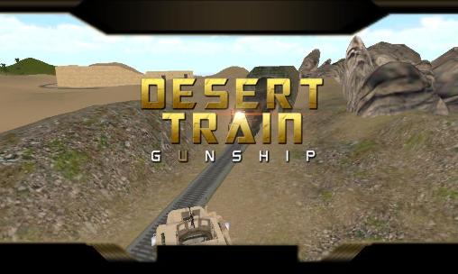 Desert train: Gunship. Battle bullet train 3D постер приложения